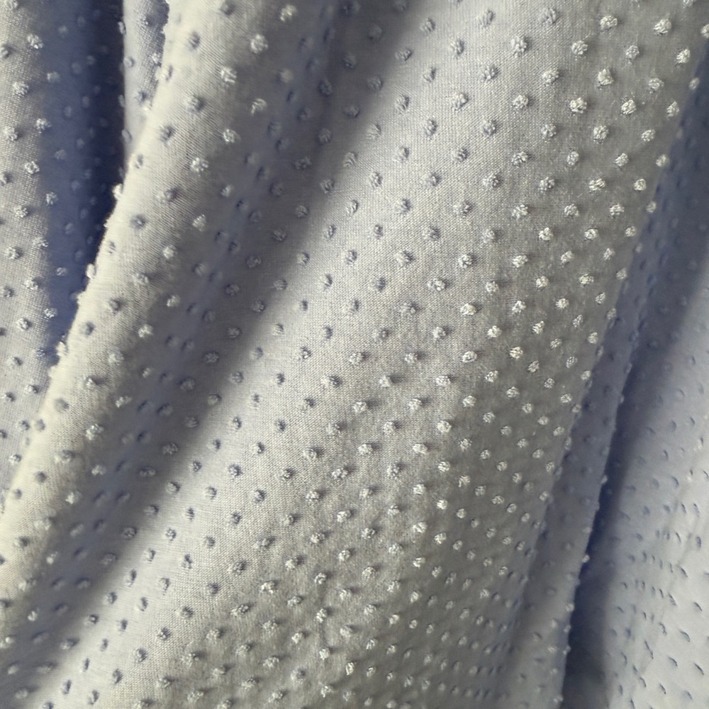 J. Crew Light Blue Textured Blouse - Picture 3 of 4